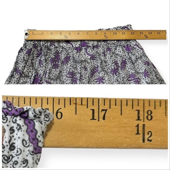 Isabel Marant Étoile Diya Skirt Ecru Lilac FR34 XS NWT $455 Ruffle Tiered - Picture 14 of 15